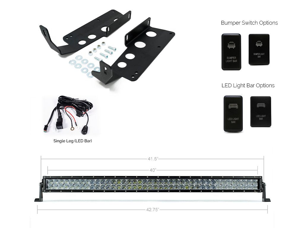 42" Hidden Curved LED Light Bar Kit Tundra (2014-2021)