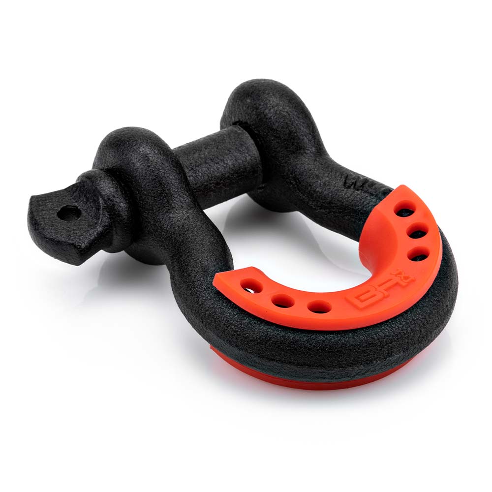 3/4in Black D-Ring with Red Isolator