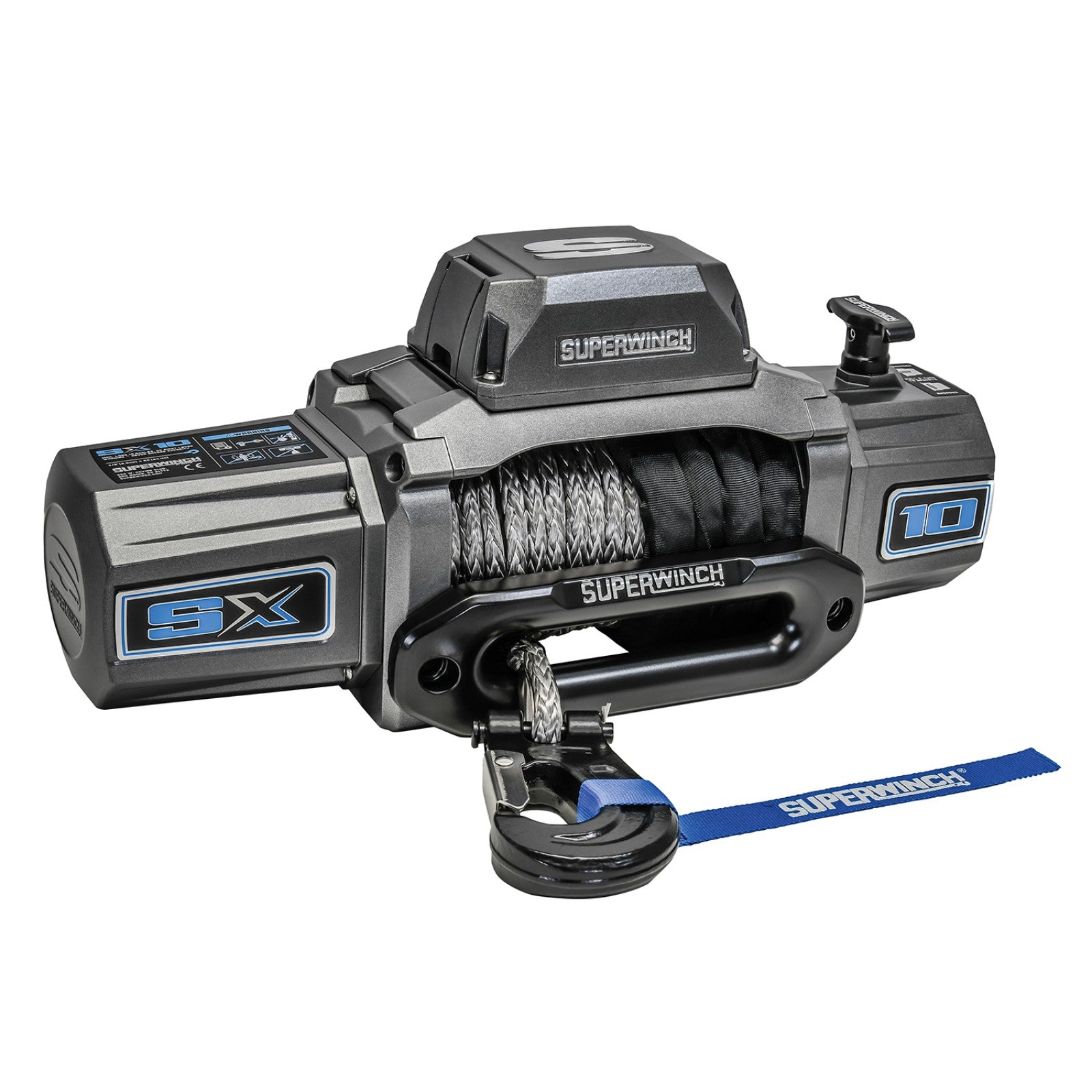 SX10SR 12V DC 10,000lb Synthetic Rope Winch