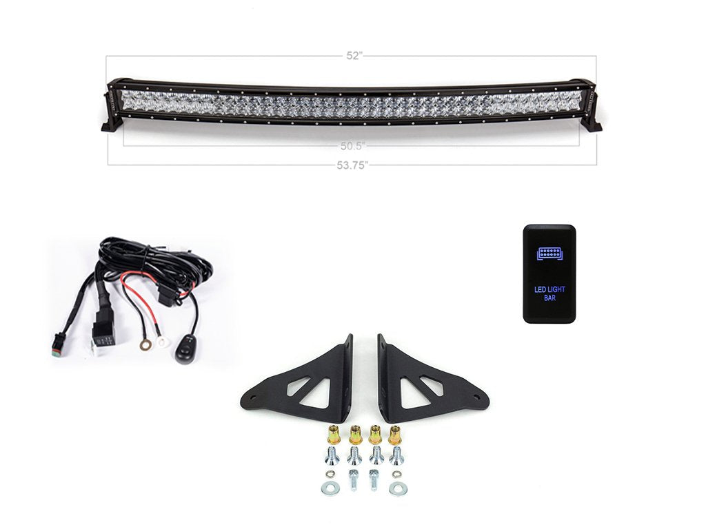 52" Curved LED Roof Light Bar Kit 4Runner (2010-2024)